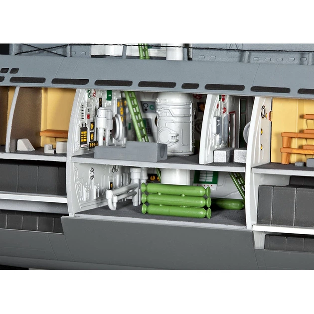 Сборная модель Revell Подлодка Type XXI с интерьером, уровень 4, 172 (RVL-05078) - Фото 9 Сборная модель Revell Подлодка Type XXI с интерьером, уровень 4, 172 (RVL-05078) - изображение 9