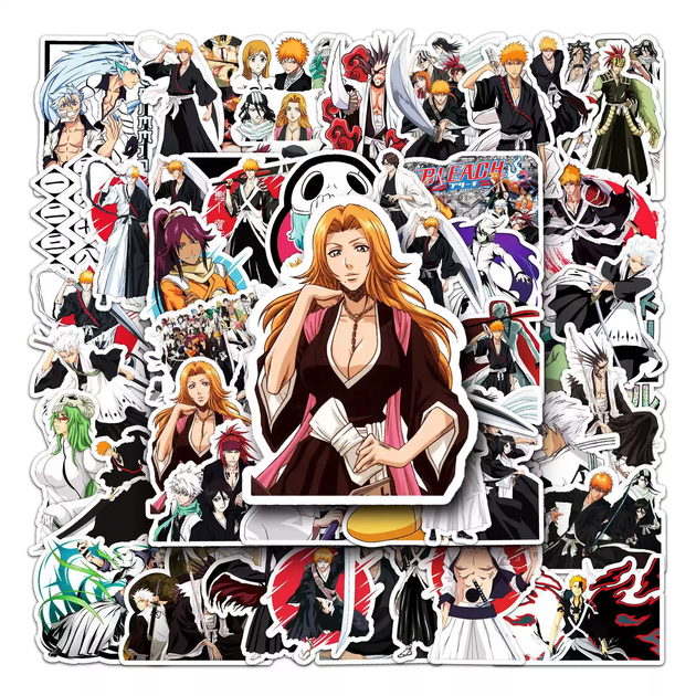Стікерпак Бліч Набір наклейок GeekLand Bleach 50 штук 2426849711 - зображення 6