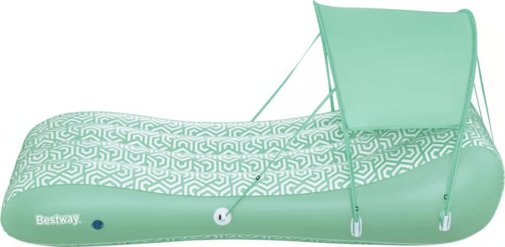 Dmuchany materac Bestway do pływania z daszkiem Comfy Chill 178 x 102 cm 35837 (6941607352052) - obraz 3