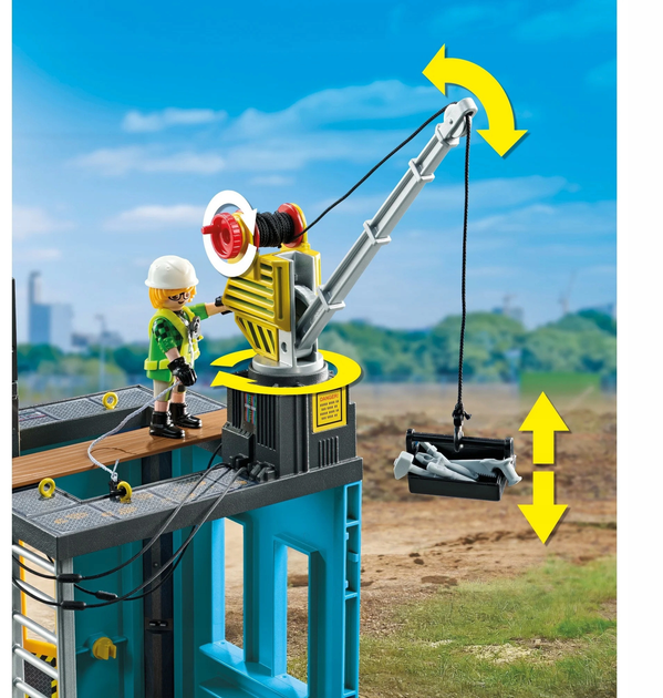 Набір дитячих іграшок Playmobil Action Heroes Будівельний майданчик 71650 (4008789716507) - зображення 5