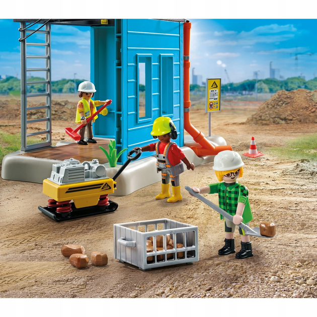 Набір дитячих іграшок Playmobil Action Heroes Будівельний майданчик 71650 (4008789716507) - зображення 7