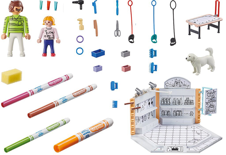 Zestaw zabawek dla dzieci Playmobil Color Salon dla psów 71514 (4008789715142) - obraz 3