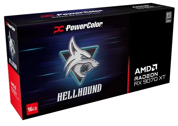Відеокарта PowerColor Hellhound AMD Radeon RX 9070 XT 16GB GDDR6