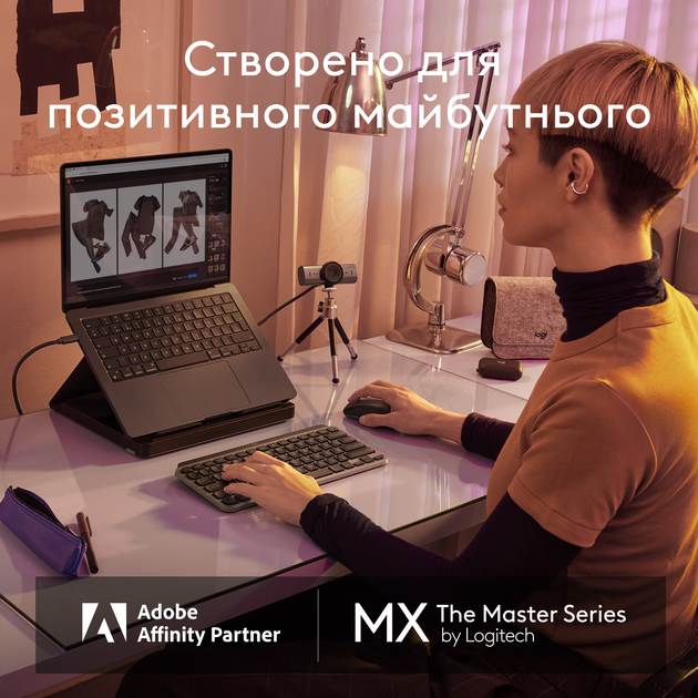 Клавиатура беспроводная Logitech MX Keys Mini для MAC Wireless Space Grey (920-012652) - изображение 12