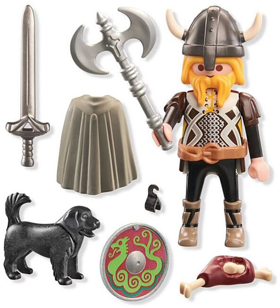 Ігровий набір Playmobil Special Plus Вікінг зі сторожовим собакою 71755 (4008789717559) - зображення 3