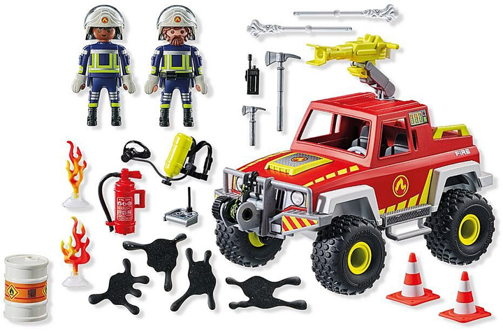 Zestaw zabawek dla dzieci Playmobil Action Heroes Wóz strażacki 71824 (4008789718242) - obraz 3
