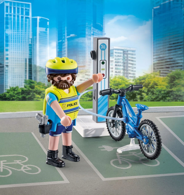 Zestaw zabawek dla dzieci Playmobil Action Heroes Rowerowy patrol policji 71732 (4008789717320) - obraz 3