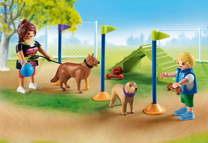 Zestaw zabawek dla dzieci Playmobil My Life Plac zabaw dla psów 71745 (4008789717450) - obraz 4