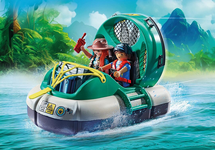 Дитячий ігровий набір Playmobil Dinos Брахіозавр з кораблем на повітряній подушці 71819 (4008789718198) - зображення 5