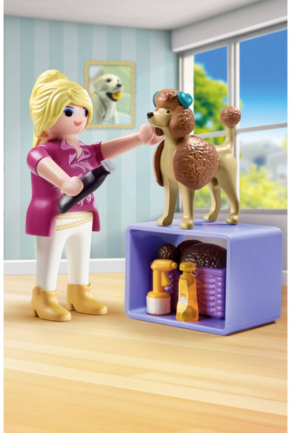 Ігровий набір Playmobil My Life Грумінг дитячої собаки 71747 (4008789717474) - зображення 4
