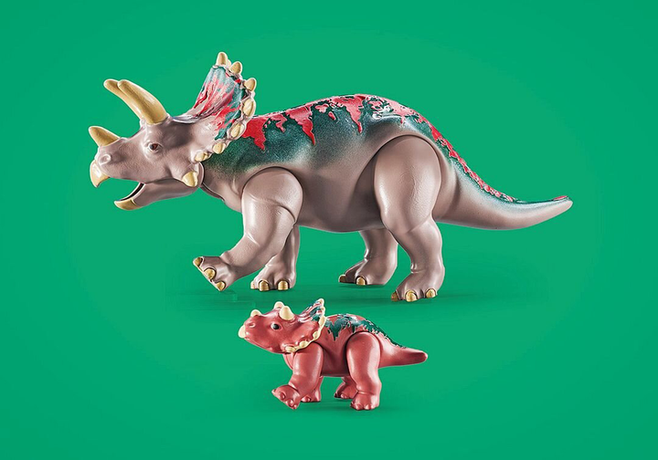 Zestaw zabawek dla dzieci Playmobil Dinos Triceratopsy 71821 (4008789718211) - obraz 6
