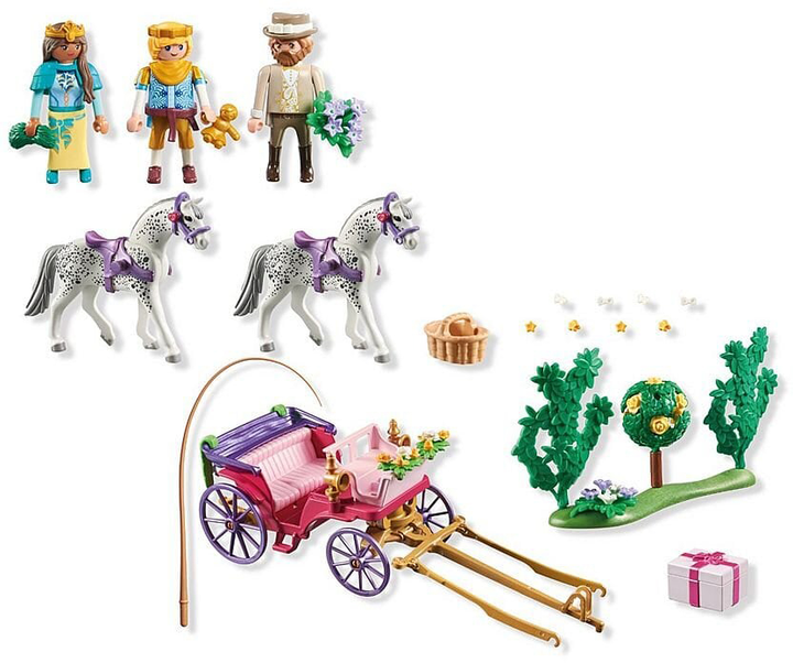 Дитячий ігровий набір Playmobil Princess Magic Катання принцеси з королівською парою 71846 (4008789718464) - зображення 3