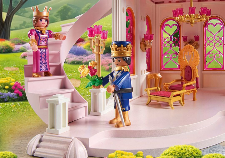 Дитячий ігровий набір Playmobil Princess Magic Замок принцеси з королівською парою 71845 (4008789718457) - зображення 6