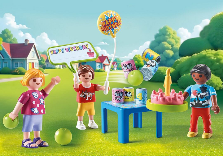 Zestaw zabawek dla dzieci Playmobil Przyjęcie urodzinowe dla dzieci 71968 (4008789719683) - obraz 3