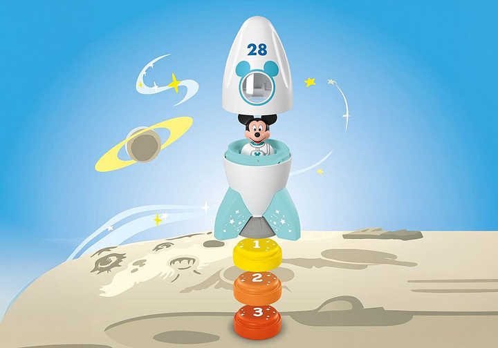 Дитячий ігровий набір Playmobil Junior & Disney: Космічні пригоди Міккі Мауса 71771 (4008789717719) - зображення 4