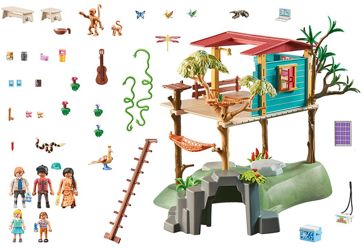 Zestaw zabawek dla dzieci Playmobil WIiltopia Rodzinny dom na drzewie 71013 (4008789710130) - obraz 3