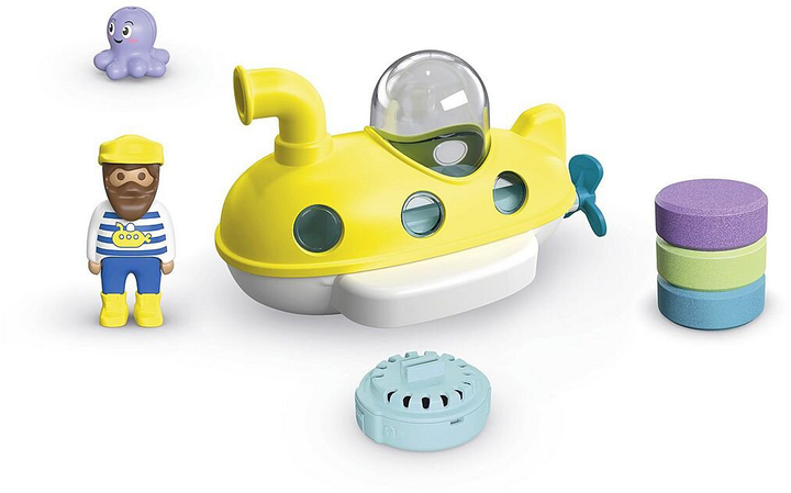 Zabawka do kąpieli Playmobil Junior Aqua & Tinti Kolorowa łódź podwodna 71440 (4008789714404) - obraz 3
