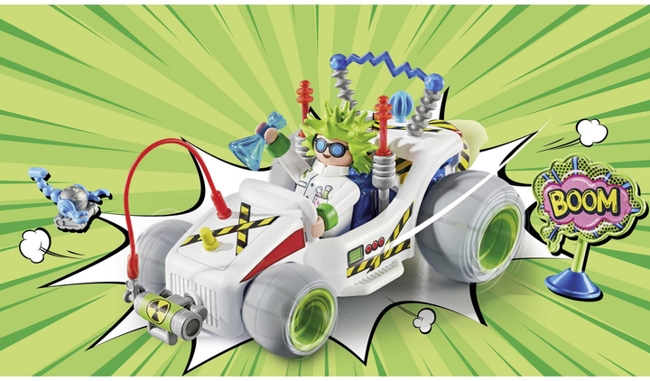 Samochod Playmobil Funstars Racing: Profesor 71633 (4008789716330) - obraz 3
