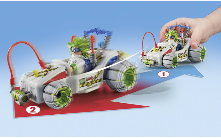 Samochod Playmobil Funstars Racing: Profesor 71633 (4008789716330) - obraz 4