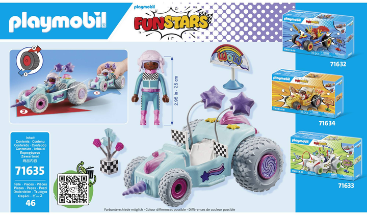 Гоночна машинка Playmobil Funstars: Єдиноріг 71635 (4008789716354) - зображення 3