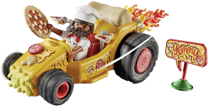 Samochod Playmobil Funstars Racing: Pizza 71634 (4008789716347) - obraz 3
