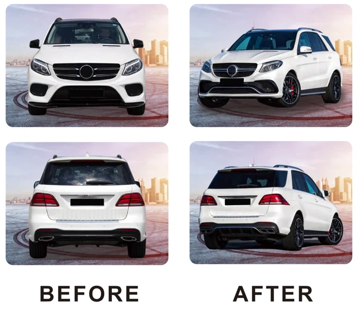 Комплект обвісів GLE63 AMG для Mercedes GLE/ML Class W166 (з заднім дифузором), Обвіси GLE63 AMG для Mercedes GLE/ML - зображення 2