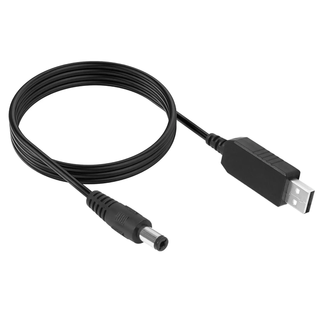 USB-DC Кабель для роутера від павербанку 12В 5,5x2,1мм (см11390) - Фото 3 USB-DC Кабель для роутера від павербанку 12В 5,5x2,1мм (см11390) - зображення 3