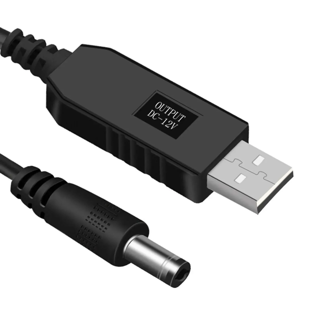 USB-DC Кабель для роутера від павербанку 12В 5,5x2,1мм (см11390) - Фото 6 USB-DC Кабель для роутера від павербанку 12В 5,5x2,1мм (см11390) - зображення 6