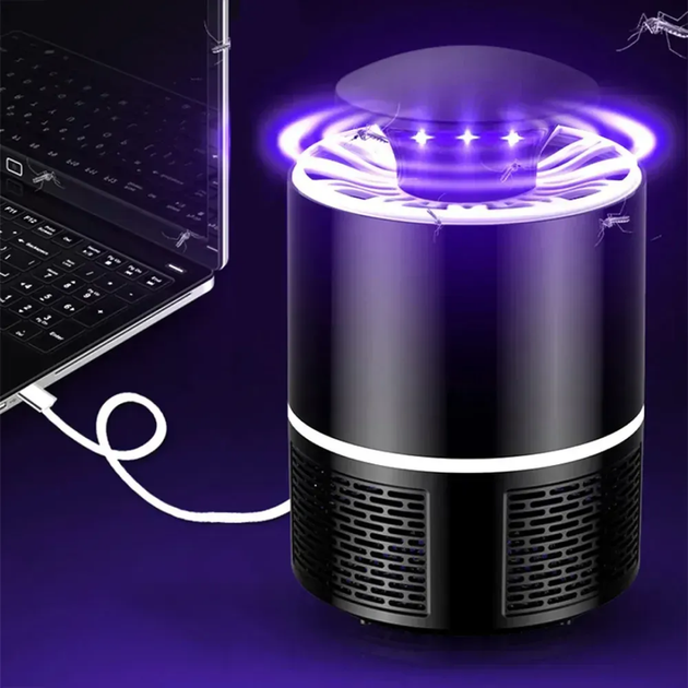 Лампа пастка знищувач комарів Mosquito Killer Lamp 5Вт від USB (см11377) - Фото 5 Лампа пастка знищувач комарів Mosquito Killer Lamp 5Вт від USB (см11377) - зображення 5
