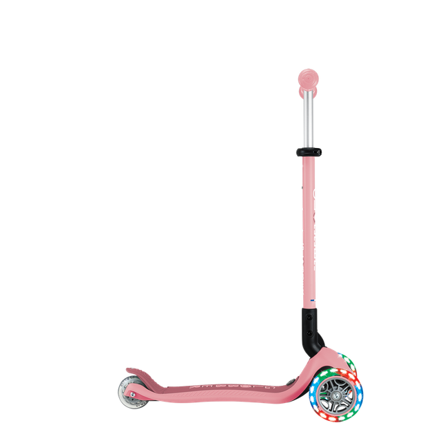 Дитячий самокат 3в1 з сидінням та додатковими колесами Globber Go Up Active Lights 360 пастельно-рожевий (749-310) - изображение 6