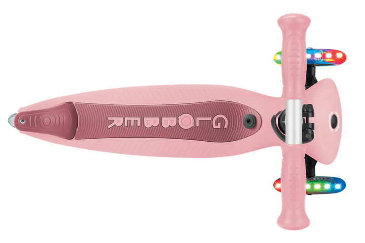 Дитячий самокат 3в1 з сидінням та додатковими колесами Globber Go Up Active Lights 360 пастельно-рожевий (749-310) - изображение 13