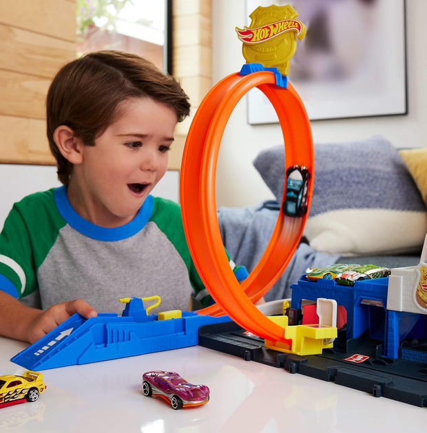 Tor samochodowy Mattel Hot Wheels City Super Police Station JBM71 (0194735264155) - obraz 10