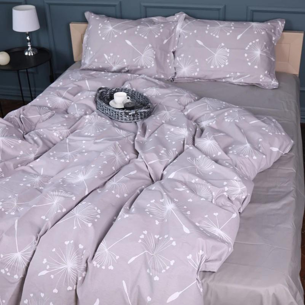 Простирадло MirSon полуторне 150x220 см 00-3 Grey Dandelions поплін від Rozetka на платформі USKIDKA Акція на Простирадло MirSon полуторне 150x220 см 00-3 Grey Dandelions поплін від Rozetka