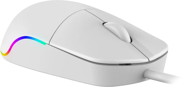 Мышь Defender Azora MB-241 LED USB White (4745090825312) - изображение 2