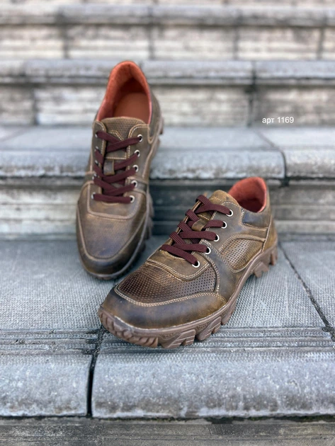 Кросівки Leather Hunter 42 (28.5 см) Brown (арт 1169) - изображение 4
