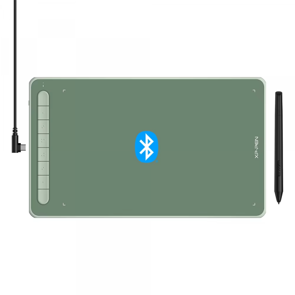 Графічний планшет XP-Pen Deco lw green, 10x6", 5080 lpi, 8192 levels, Bluetooth 5.0 - Фото 1 Графічний планшет XP-Pen Deco lw green, 10x6", 5080 lpi, 8192 levels, Bluetooth 5.0 - изображение 1