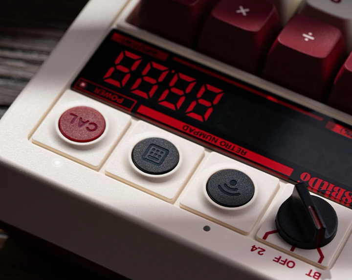 Механічна цифрова клавіатура 8BitDo Retro 18 з комбінованим підключенням, дисплеєм, калькулятором, F - зображення 3