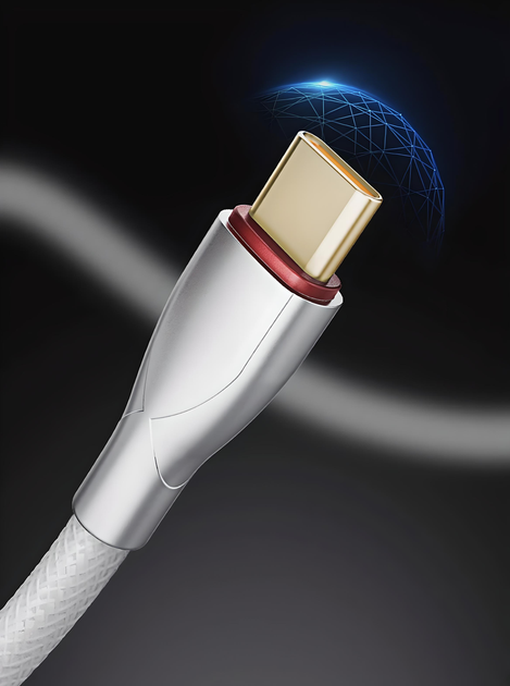 USB кабель GravaStar Coiled Aviator - черный - Фото 5 USB кабель GravaStar Coiled Aviator - черный - изображение 5