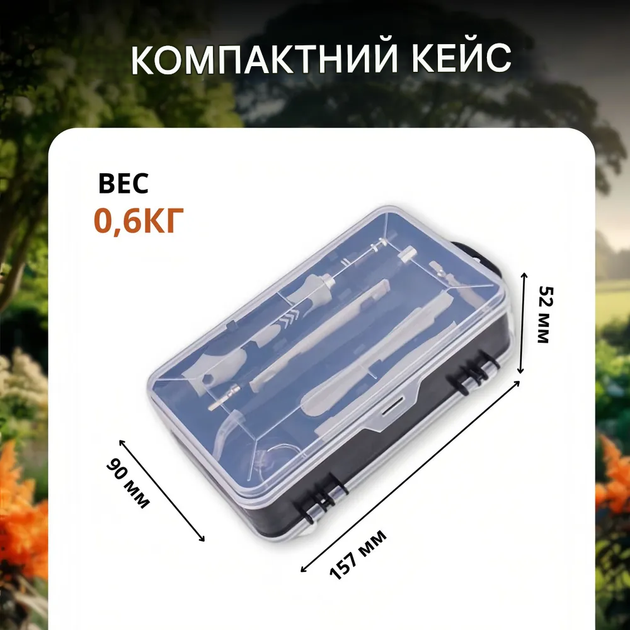 Набор магнитных бит и отвертки 115 в 1 с гибким удлинителем для точных работ в кейсе - изображение 8
