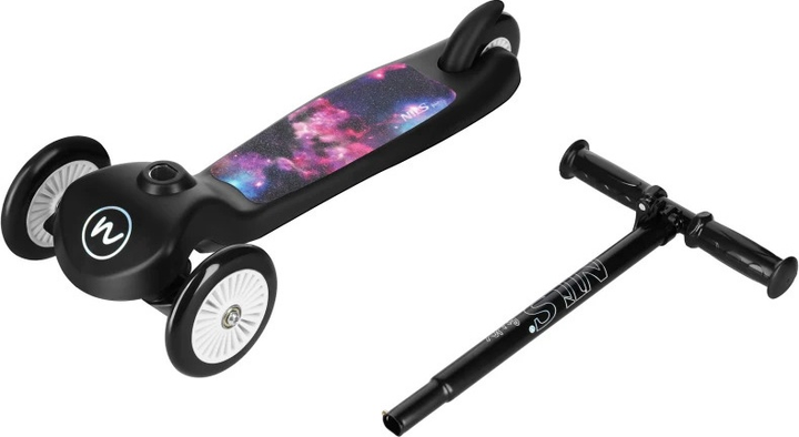 Самокат дитячий Nils Extreme Fun Space триколісний HLB1503 Чорний (5907695565812) - зображення 10