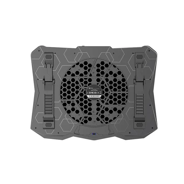 Подставка для ноутбука с охлаждением MEETION Gaming Cooling Pad CP4040 с подсветкой RGB |9-17", 2USB| Черный - изображение 6