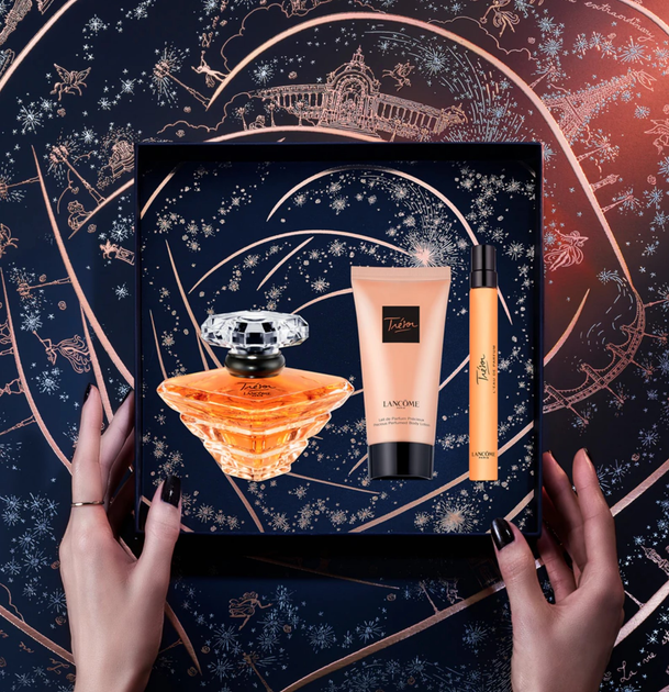 Подарунковий набір для жінок Lancome Tresor Парфумована вода 50 мл + Лосьйон для тіла 50 мл + Мініатюра парфумованої води 10 мл (3614274331073) - зображення 3