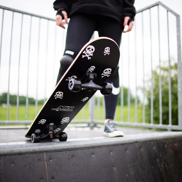 Скейтборд Nils Extreme CR3108SA Skulls (5907695597608) - зображення 9