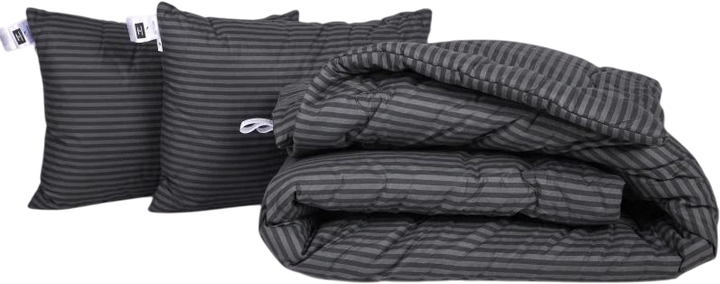 Набір MirSon №1091 Сolor Fun Line Ковдра демісезонна Полуторна 155х215 см 17-0611 Stripe Black Вовна + Дві подушки 50x70 см від Rozetka на платформі USKIDKA Акція на Набір MirSon №1091 Сolor Fun Line Ковдра демісезонна Полуторна 155х215 см 17-0611 Stripe Black Вовна + Дві подушки 50x70 см від Rozetka