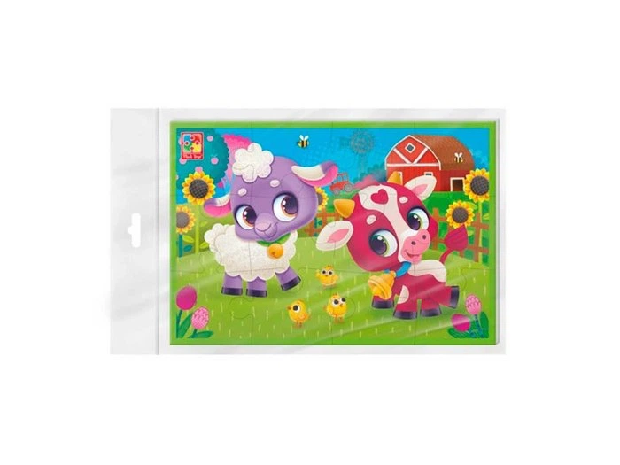 Пазлы мягкие Коровка и овечка, Vladi Toys, 12 эл., VT1104-23 - Фото 2 Пазлы мягкие Коровка и овечка, Vladi Toys, 12 эл., VT1104-23 - изображение 2