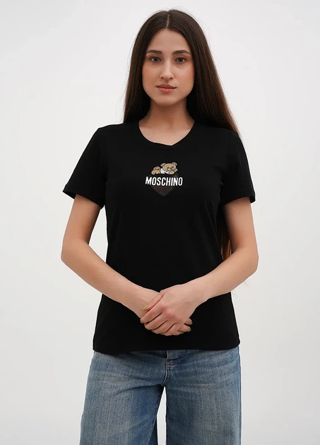 Футболка жіноча MOSCHINO Bear B-7024BL XL - Фото 1 Футболка жіноча MOSCHINO Bear B-7024BL XL - зображення 1