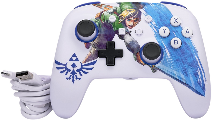 Kontroler PowerA NSW ENH Nintendo Switch Wired Controller - Master Sword Attack (0617885028649) - obraz 4
