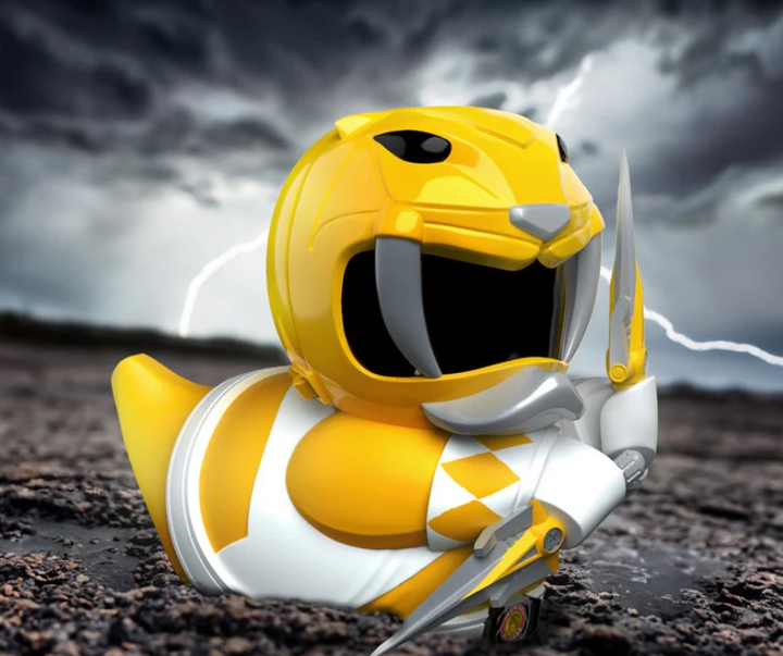 Колекційна фігурка каченя Numskull Tubbz Limited Edition Power Rangers: Yellow Ranger 4 (5056280440857) - зображення 4