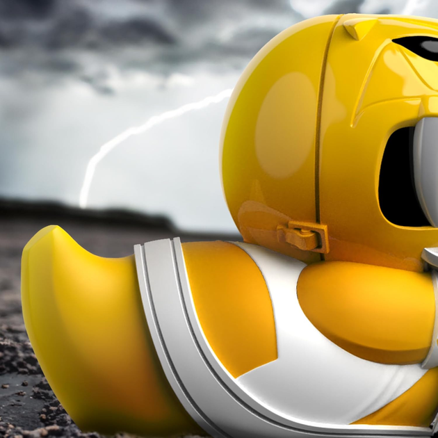 Колекційна фігурка каченя Numskull Tubbz Limited Edition Power Rangers: Yellow Ranger 4 (5056280440857) - зображення 6
