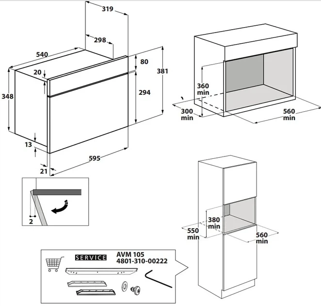 Встраиваемая микроволновая печь WHIRLPOOL AMW 4900/IX - изображение 5